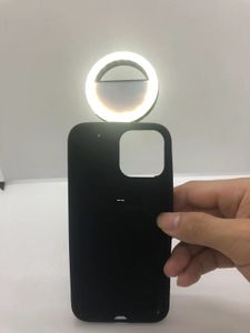 Ring Light Flash Phone Cases für iPhone 13 11 12 PRO MAX XR 8 7 LED-Lampe Selfie Taschenlampe Back Cover Shell Intelligent drei Geschwindigkeitsschönheit Live Dropshipping