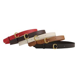 Woman Belts Fashion Women Smooth Buckle Belt Cowhide Unisex Man Womens Belts Black White Brown Red Khaki Color