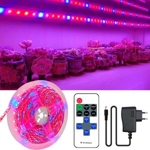 Şeritler Phyto LED Grow Light Strip Bitki Büyümesi 2835 Tohumlar için Tam Spektrum Hidroponik Bant Çiçekler Seralar Kültü Şişeli Şeritli