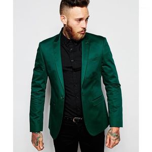Męskie Garnitury Blazers Przyjmujemy Custom Made Men Suit Set Slim Wedding Mens Green Groom Tuxedos Homecoming Suit (Kurtka + Spodnie)