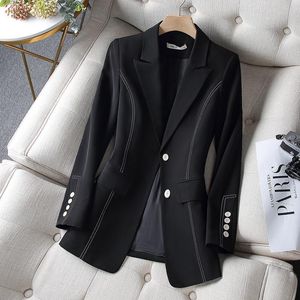 Women's Suits & Blazers Feminino Suit Jacket Women 2022 Spring Autumn Black Blazer Vintage Outerwear Tops Fashion Loose Coat Female 4XLWomen