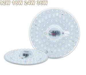 PANEL LED okrągła lampa pierścieniowa SMD2835 12W 18W 24W 36W LED okrągła dekoracja sufitu lampa sufitowa AC 220V 230V 240V downlight