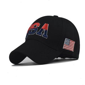 Wysokiej jakości amerykańska flaga baseballowa czapka baseballowa dla mężczyzn haft amerykański snapback amp kobiet kość gorra casquette moda