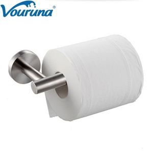 Vouruna SUs 304 Aço inoxidável Monte de parede escovada Banheiro de papel higiênico apoiador do suporte do vaso sanitário T200425