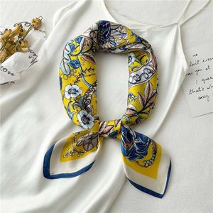 Sjaals afdrukken zijden sjaal voor vrouwen sjaal satijn vierkante nekje