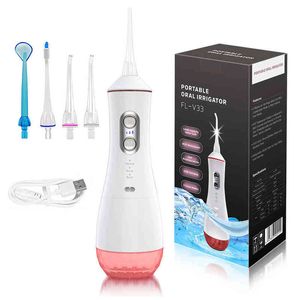 Lavadora Dental portátil de 320ml, hilo dental para el cuidado bucal, blanqueador de dientes, irrigador de chorro de agua Dental para electrodomésticos 220627