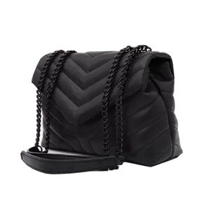 Роскошные сумки на ремне бренда LOULOU Дизайнерская шовная кожа Женская металлическая цепочка высокого качества раскладушка Messenger Подарочная коробка Оптовая сумки HQY14025