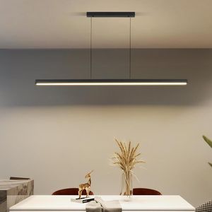 Lampy wiszące minimalistyczne nowoczesne światła LED do jadalni stół barowy barowy stół nordycki lampa wisząca biuro luminaire zawieszenie