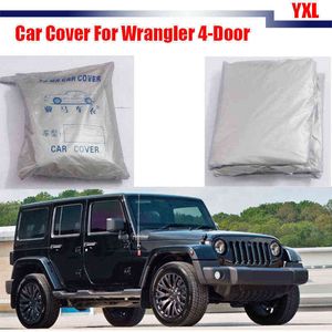 Cawanerl Car Sun Snow Rain Resistant Cover Anti UV Scratch Sun Shade For Jeep Wrangler 4-Door H220425