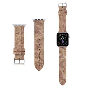 Top leather watchband straps for Apple Series 1 2 3 45 6 7 S1 S2 S3 S4 S5 S6 S7 SE 38MM 40MM 41MM Luxury Designer smartwatch strap