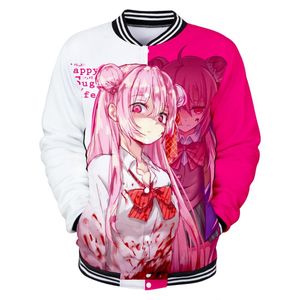 Kurtki męskie Happy Sugar Life 3d Print Satou Matsuzaka Baseball Mundur Kurtka płaszcza mężczyzn Kobiety HARAJUKU Bluzy Mody Hip Hop