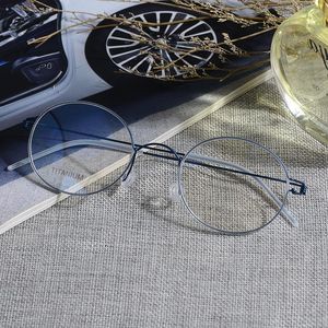 Wholesale round wire glasses for sale - Group buy Fashion Sunglasses Frames Custom Myopia Glasses For Men Women Retro Ultra Light Korean Round Full Frame Metal Gold Wire