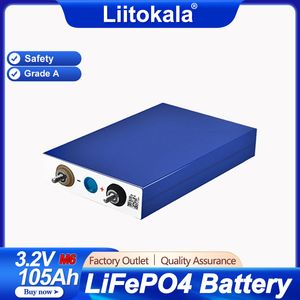 LiitoKala GRADE A NEUE 3,2V 100Ah 105Ah Lifepo4-Batteriezelle 12V 24V für EV RV-Batteriepack DIY Solar EU US STEUERFREI EV/Schmalboot/Elektroauto/Solarenergiesystem