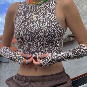 Women's T-Shirt Paisley Print T Shirt Women Tops Cyber Y2k Baby Tee Short Sleeve Streetwear Fairy Grunge Club O-neck Summer 2022 T-Shirts Cu