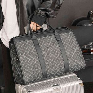 Duffel Väskor stor kapacitet Plaid handväska Casual Fashion Travel Bag 220626