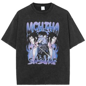 Anime Graphic T Shirt Men Harajuku Japan Style Spring Oversizes T-shirt dla mężczyzn 100% bawełniany streetwear streetowy Mężczyzna Tshirts 220505