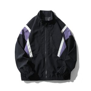 Mäns lätta jackor överdimensionerade utomhusrockar manlig fjäder casual varsity coat som kör hög kvalitet man mode windbreaker 220813