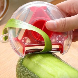 Sublimation Tools Multifunction Magic Trio Peeler Set Slicer Stainless Steel Peeler Shredder Julienne Cutter Multi Peel Blade Grater Kitchen Tool