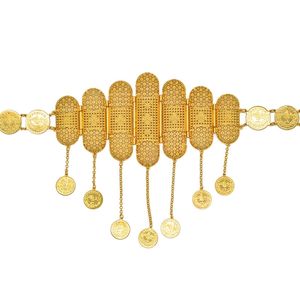 Anniyo Turkish Belly Chains Ethnic Turkey Coin Belt Chain Jewelry Middle East Iraqi Kurdistan Dubai Wedding Accessory＃016601 T200508