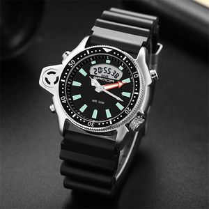 SANDA sportowe zegarki męskie moda Casual wojskowe zegarki kwarcowe 50M wodoodporny szok męski automatyczny zegarek na rękę Relogio Masculino 220608