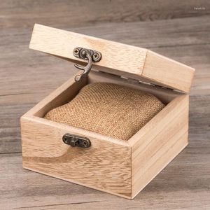 Titta på lådor Fall Travel DIY Omålad träfodral smycken Box Packing Boxwatch Hele22