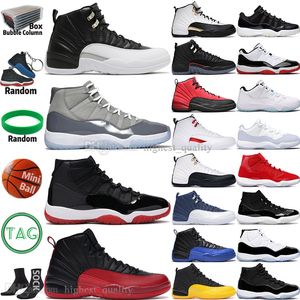 Playoffs Royalty Taxi 12 12s Mens Basketball Shoes Cool Grey 11 11s 45 Concord Bred Legend Blue Gamma Flu Game Royal 72-10 Anniversary Men Sport Women Sneakers Trainers