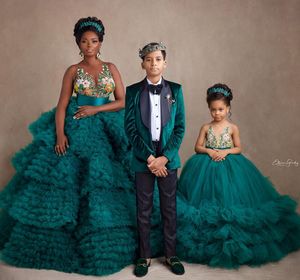 Plus Size Arabic Aso Ebi Special Link For Prom Dresses Mother Daughter 2 Boy's Tuxedo Dress Gowns 407