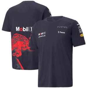 2022 Men's Red F1 Verstappen Jersey Formula 1 Cow Graphic Breathable Casual T-shirt New Print Oversize Special T-shirt NEW