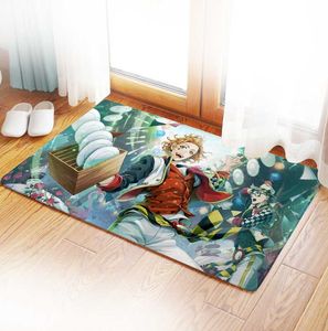 Topets Twisted Wonderland Game de anime Mat Decoração caseira Tapete de cartoon Tapete do quarto Tapetes Banho tapetes de pelúcia capacho