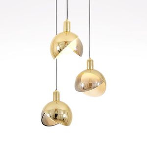 Pendant Lamps Designer Post-modern Lights Creative Simple Living Room Bedroom Bar LED Glass Single Head Small LightsPendant