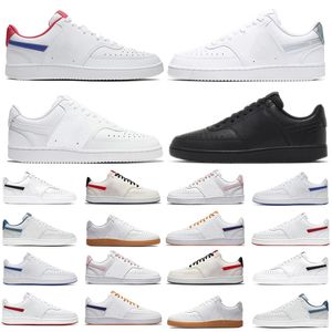 Court Vision Low Sneakers Designer męskie buty do biegania potrójna biała czarna gra Royal Navy Rose Pink Sail University Red Outdoor Treners Sports Sneakers