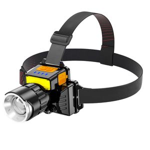 LED Headlamp USB Charging Headlamp Outdoor Camping Lamp Fishing Light with Sensor Function