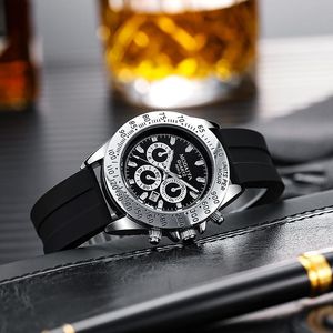 Orologi da polso uomini guardano il calendario della moda silicone band quarzo casual sport reloj hombre orologio da polso relogio maschilino