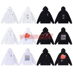 High Streetwear Mens Hoodies Womens Designer Flower Print Sweatshirt Couples Casual Loose Long Sleeve Tops Asian Size S-XL