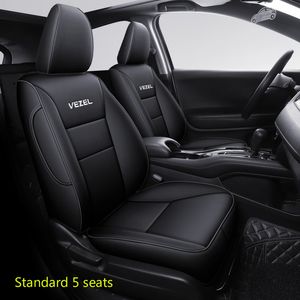 Honda Vezel HRV XRV 14-19 세부 사항 스타일 자동 좌석 방수 보호기 커버 액세서리를위한 브랜드 자수 배지 카시트 커버