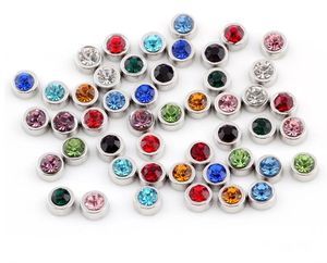 20 adet/grup Yuvarlak Birthstone Yüzer Madalyon Charms DIY Aksesuarları Fit Cam Yaşayan Bellek Manyetik Madalyon