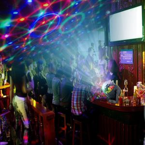 Effekter scenbelysning LED Small Magic Ball Stage Light Car Party DJ Disco