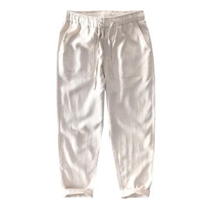 Pantaloni da uomo Primavera ed Estate Uomo Moda Marchio Stile cinese Cotone Lino Allentato Maschio Casual Semplice Sottile Pantaloni dritti bianchi da uomo