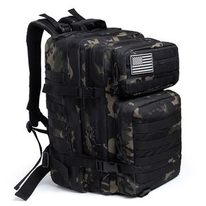 50 л камуфляж армии рюкзак мужски военные тактические сумки нападение