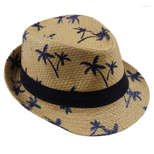 Berretti 2022 Estate Cappello da sole in paglia per bambini Spiaggia Trilby Panama Lavoro manuale per ragazzo Ragazza Bambini 4 colori Berretti Wend22