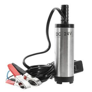 12V/24V Electric Diesel Pump Fuel Water Oil Portable Stainless Steel Diesel Pump - 12V