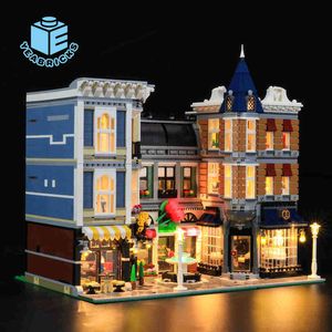 Blöcke Yebricks LED Light Kit für 10255 Die Bausteine der Baugruppe Square enthalten nicht die Modellsteine Spielzeug Kinder T230103