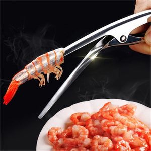 Stainless Steel Peeler Prawn Shrimp Deveiner Fishing Knife Lobster Shell Remover Peel Device Kitchen Seafood Tools U3 220727