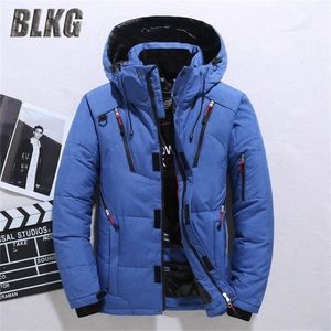 Down Jacket Male Winter Parkas Men -20 Degree White Duck Down Jacket Hooded Outdoor Thick Warm Padded Snow Coat Oversized M-4XL 201127