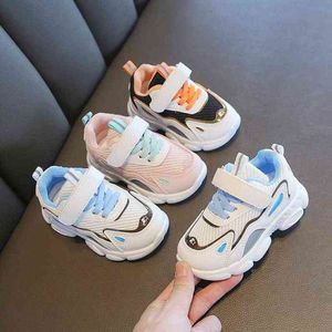 أحذية الأطفال 2021 New Toddler Boys Girls Sport Shoes Resplective Shoelace tremable Tennis Tennis Fashion Sneakers G220517