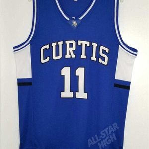 XFRSP # 11 Isaiah Thomas High School Koszykówka Koszulka Curtis Trackback Custom Retro Sports Wentylator Jersey