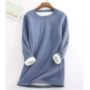 Autumn Winter Knitted Sweater Women Pullover O Neck Long Sleeve Femmle Loose Plus Size Warm Sweater Female Long Add Plush Tops 210811