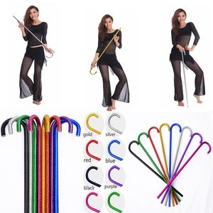 Decorazioni per feste Laser Belly Jazz Dance Canes Stampella colorata per la giornata dei bambini Puntelli per spettacoli teatrali Accessorio per bambini adulti