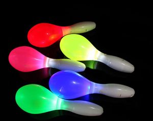 Light UP Maracas Party Led Glowing Shaker Noise Maker Shaker Flash Farben Spielzeug Weihnachten Ostern Halloween Konzert Club Atmosphäre Requisiten