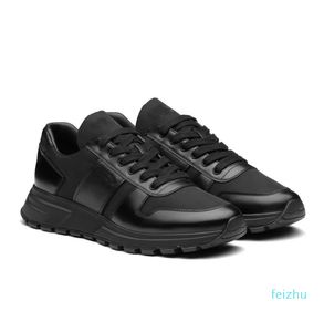 Lyxig designer Sneakers skor för män Borstat läder Casual Walking Chunky Gummi Treat Sole Comfort Sport Skateboard EU38-45